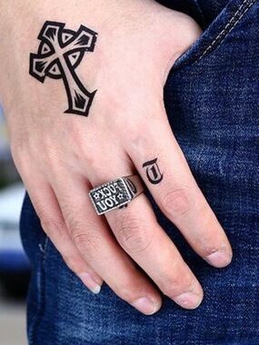 Men's Silver-Tone Statement Square Signet Ring - F You Ring Size 12